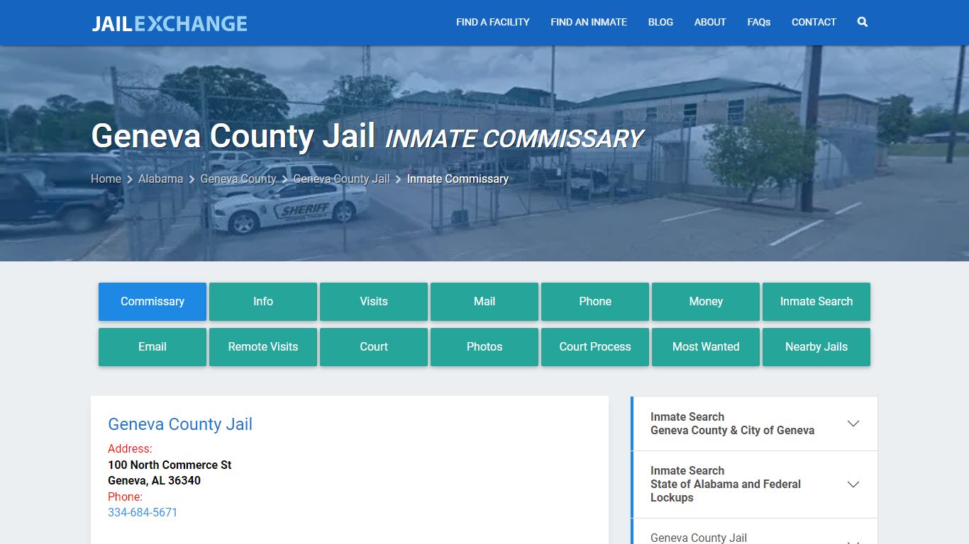 Geneva County Jail Inmate Commissary - Jail Exchange