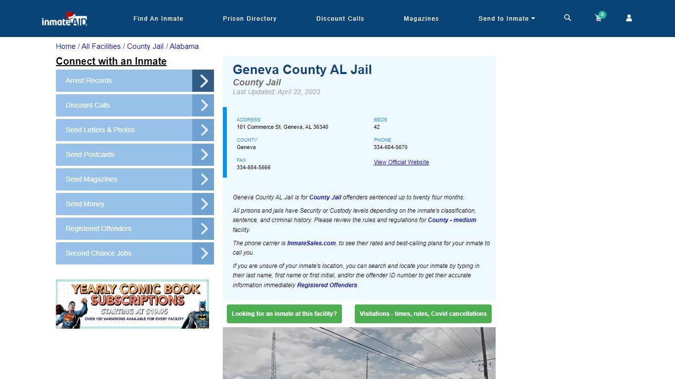 Geneva County AL Jail - Inmate Locator - Geneva, AL